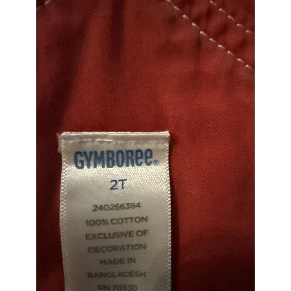 Vintage Gymboree Toddlers Overalls 100% Cotton Team Captain Snap Crotch 2T 2006
